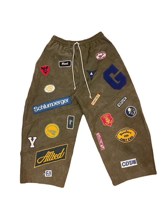 Patch Pants Olive